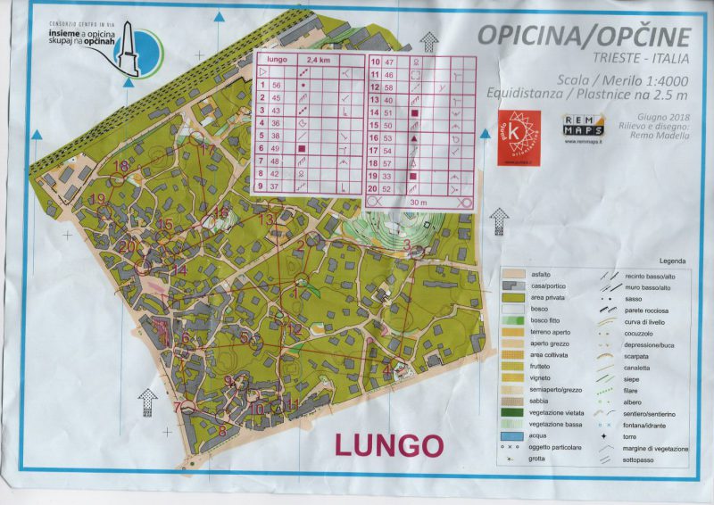 orienteering opicina